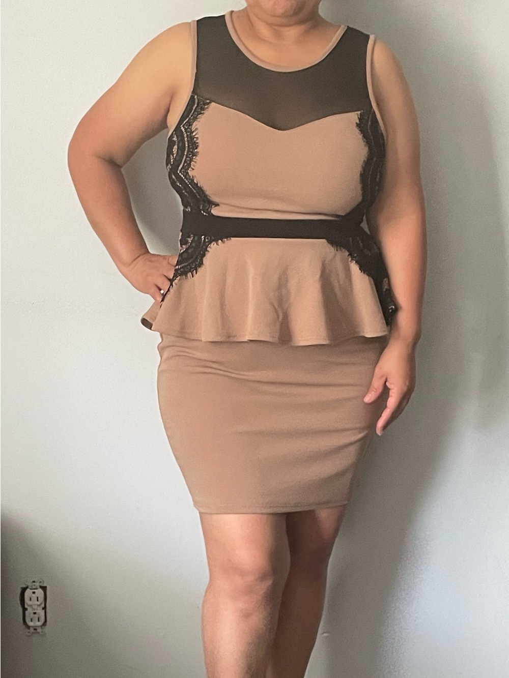 Women’s Tan Pencil Skirt – Classic Workwear Style